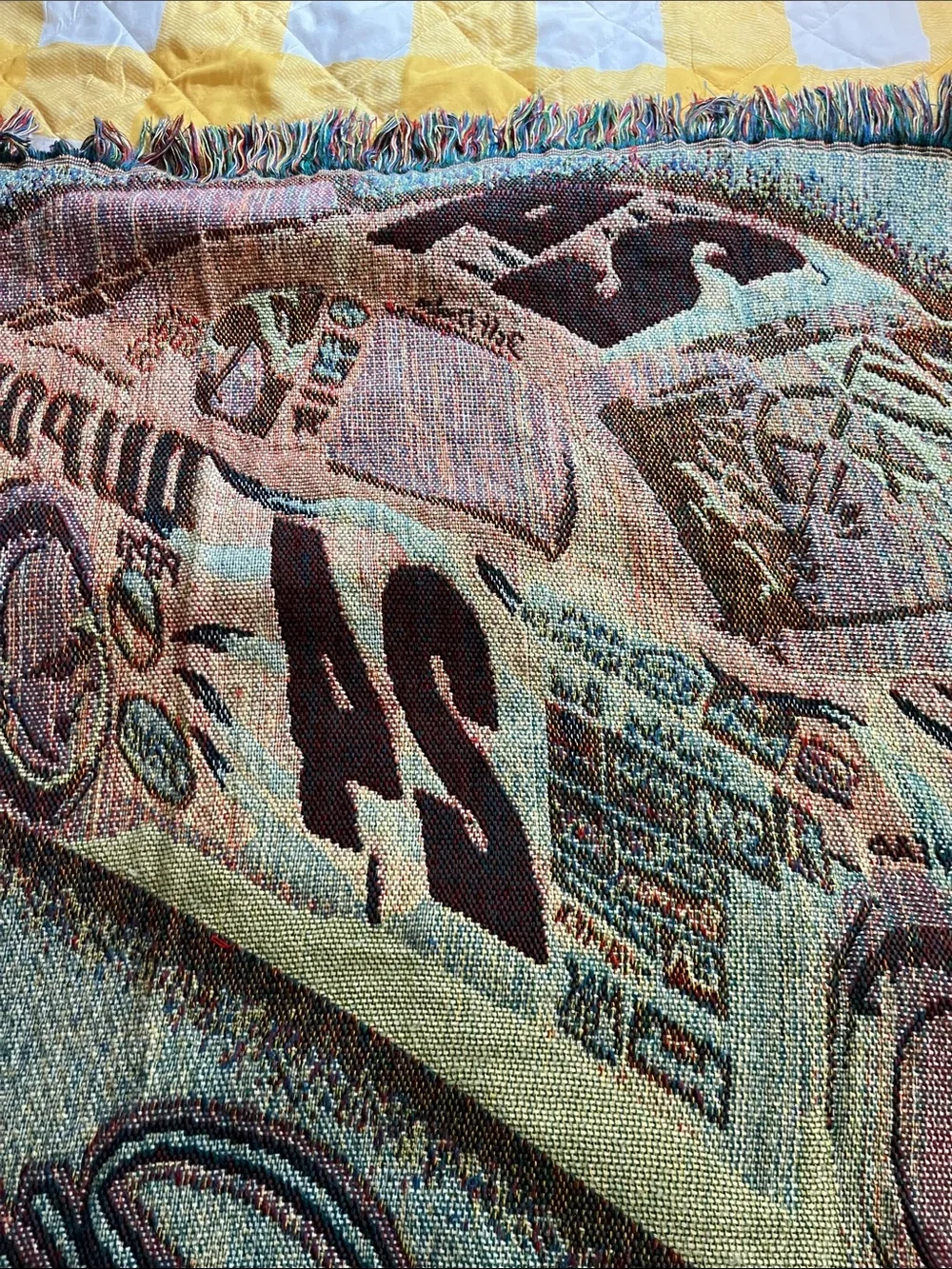 Vintage NASCAR Jeff Gordon #24 DuPont Graphic Tapestry/Throw Blanket